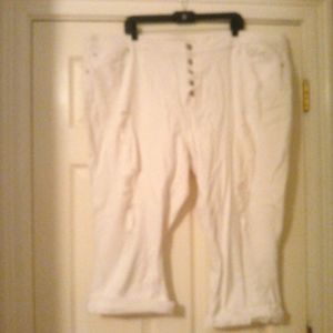 Women jeans curvy high rise crop